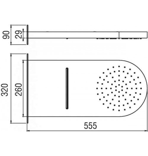 Верхний душ Nobili Shower AD139/107CR