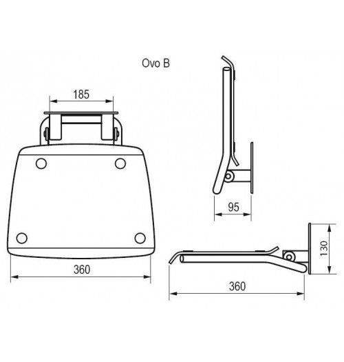 Сиденье RAVAK Ovo B opal (матовый белый) B8F0000016